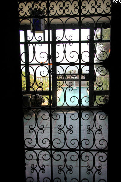 Wrought iron gate at Vanderbilt Mansion. Centerport, NY.