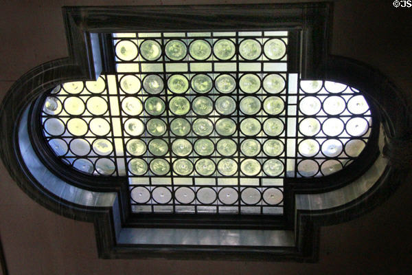 Stairwell skylight at Vanderbilt Mansion. Centerport, NY.