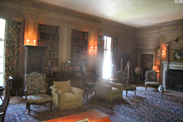 Library at Vanderbilt Mansion. Centerport, NY.