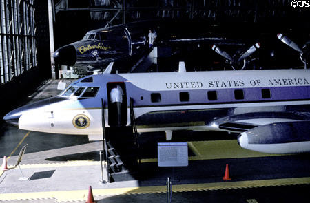 Lockheed VC-140B Jet Star used by Nixon, Ford, Carter & Regan at US Air Force Museum. Dayton, OH.