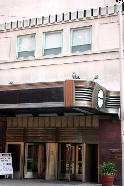 John Shillito / Lazarus Building (1877) (675 Race St.) may be first example of Chicago-style building in USA though reclad in Art Deco style (1937). Cincinnati, OH. Style: Chicago & Art Deco. Architect: James W. McLaughlin.