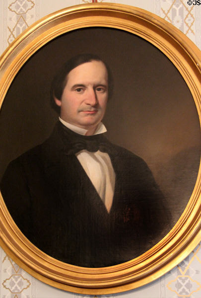 Portrait of Alphonso Taft (1810-91) father of President Taft at Taft House NHS. Cincinnati, OH.