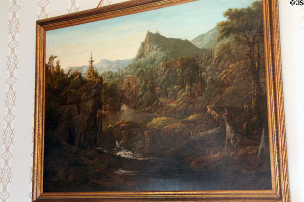 Landscape painting at Taft House NHS. Cincinnati, OH.