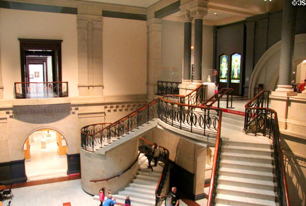 Entry stairs in Cincinnati Art Museum. Cincinnati, OH.