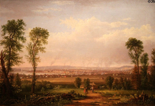 Cincinnati from Covington, KY painting (c1851) by Robert S. Duncanson at Cincinnati Art Museum. Cincinnati, OH.