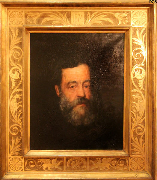 Henry L. Fry, Woodcarver portrait (c1874) by Frank Duveneck at Cincinnati Art Museum. Cincinnati, OH.