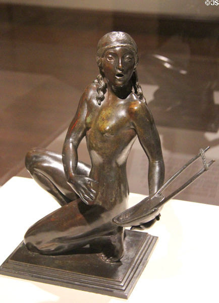 Lyric Muse sculpture (1912) by Paul Manship at Cincinnati Art Museum. Cincinnati, OH.
