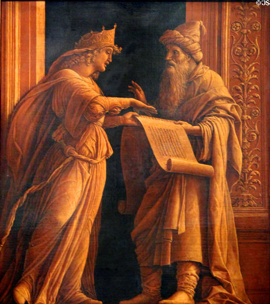 Sibyl & Prophet painting (c1495) by Andrea Mantegna of Italy at Cincinnati Art Museum. Cincinnati, OH.