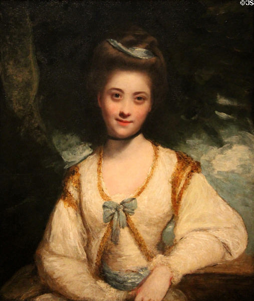 Miss Ridge portrait (c1773-4) by Sir Joshua Reynolds of England at Cincinnati Art Museum. Cincinnati, OH.