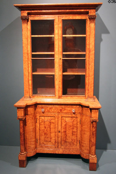 Bookcase (1830s) by William Hawkins of Cincinnati, OH at Cincinnati Art Museum. Cincinnati, OH.