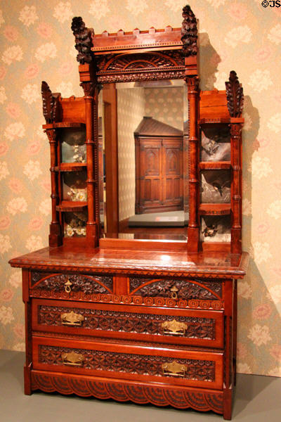 Dresser (c1882-3) by Benn Pitman & Adelaide Nourse Pitman & Elizabeth Nourse of Cincinnati, OH at Cincinnati Art Museum. Cincinnati, OH.