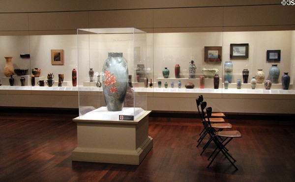Collection of Rookwood Pottery at Cincinnati Art Museum. Cincinnati, OH.