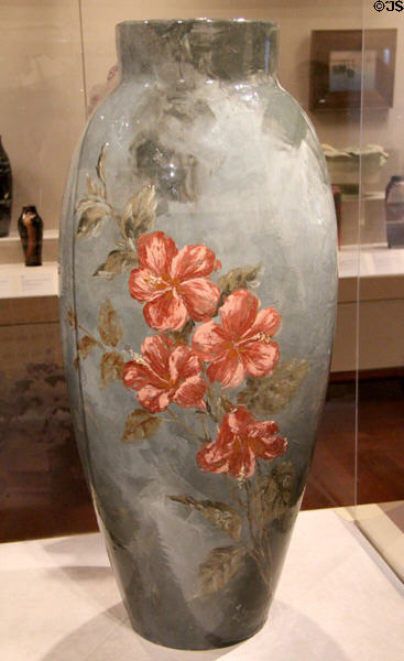 Earthenware Ali Baba vase (1880) by Mary Louise McLaughlin at Cincinnati Art Museum. Cincinnati, OH.
