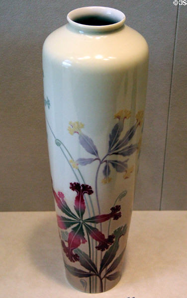 Porcelain vase (1903) by Louis-Jules Mimard of Sevres Porcelain Manuf. of Sevres, France at Cincinnati Art Museum. Cincinnati, OH.