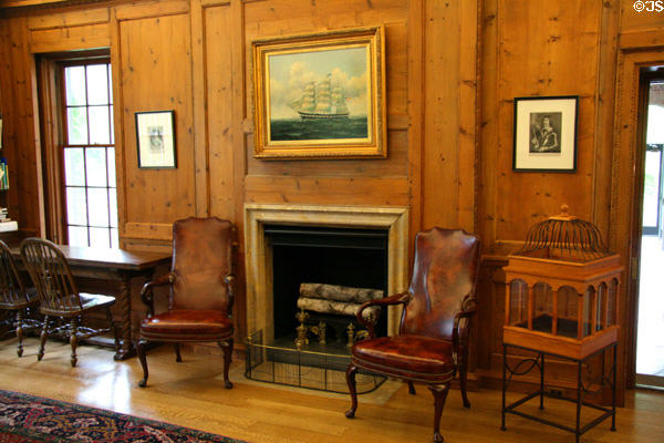 Paneled library of Wildwood Manor House. Toledo, OH.
