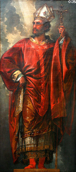 Archbishop St. Thomas a Becket painting (1797) by Benjamin West at Toledo Museum of Art. Toledo, OH.