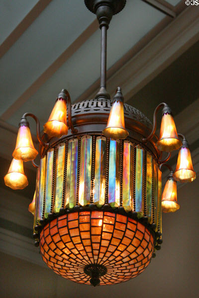 Hispano-Moresque Electrolier lamp (c1900) by Louis Comfor Tiffany at Toledo Museum of Art. Toledo, OH.