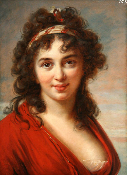 Portrait of Isabella Teotochi Marini (1792) by Élisabeth-Louise Vigée Le Brun at Toledo Museum of Art. Toledo, OH.
