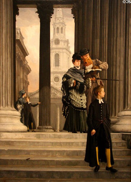 London Visitors painting (1874) by James-Jacques-Joseph Tissot at Toledo Museum of Art. Toledo, OH.
