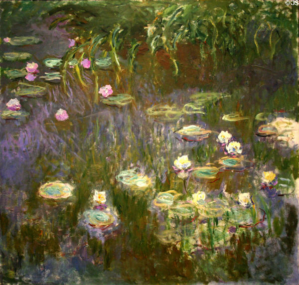 Water Lilies painting (1922-5) by Claude Monet by at Toledo Museum of Art. Toledo, OH.
