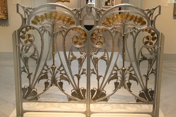 French Art Nouveau wrought iron gate (1906) by Louis Majorelle at Toledo Museum of Art. Toledo, OH.