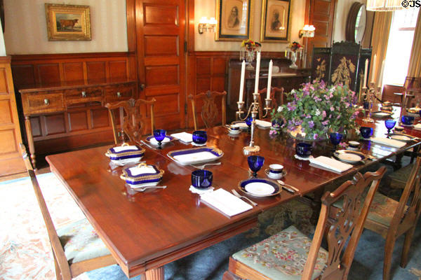Dining room at Hayes Presidential Home. Fremont, OH.