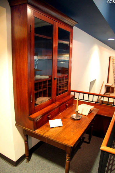Desk used by Rutherford B. Hayes in his Cincinnati law practice (1850s) at Hayes Museum. Fremont, OH.