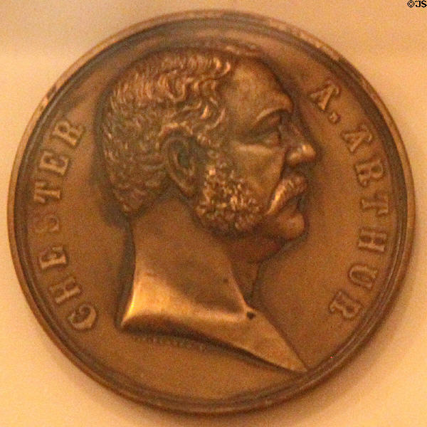 Chester Alan Arthur (1881-1885) medal (at Hayes Presidential Center). Fremont, OH.
