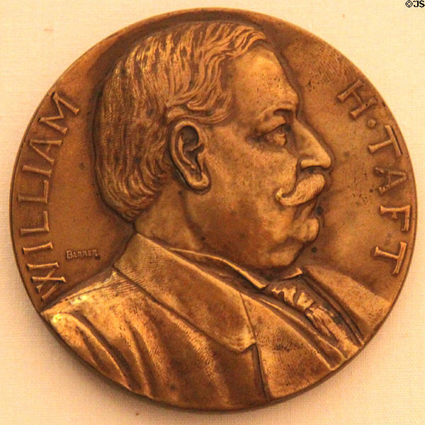 William Howard Taft (1909-1913) medal (at Hayes Presidential Center). Fremont, OH.