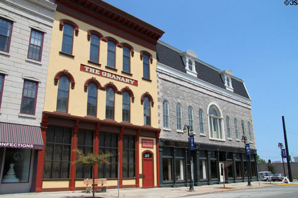 Heritage commercial buildings (149-165 East Water St.). Sandusky, OH.