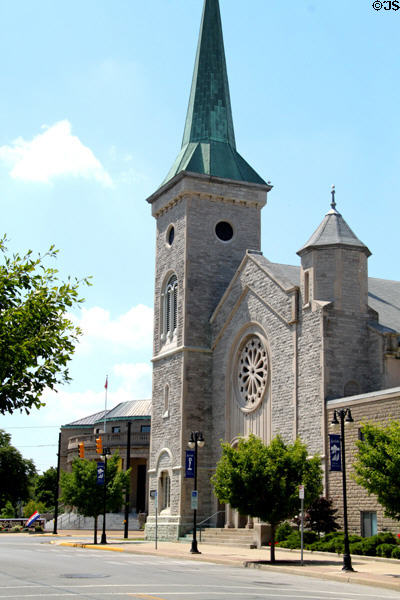 First Presbyterian Church (former Old First Church) (1855) (265 Jackson St.). Sandusky, OH. Style: Romanesque. On National Register.