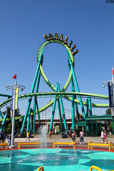 Raptor roller coaster at Cedar Point. Sandusky, OH.