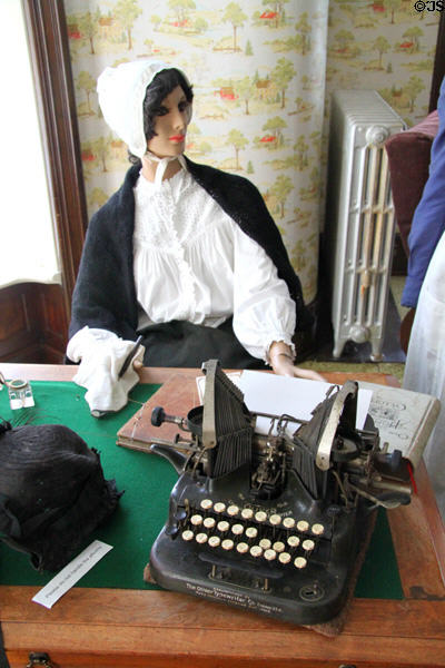 Oliver typewriter from Chicago at Historic Lyme Village Museum. Bellevue, OH.