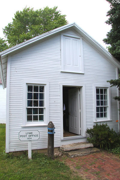 Lyme Post Office (1824) at Historic Lyme Village Museum. Bellevue, OH.