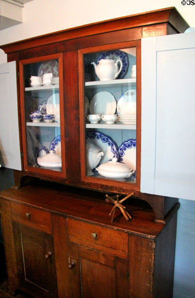 Sideboard with china at Edison Birthplace Museum. Milan, OH.