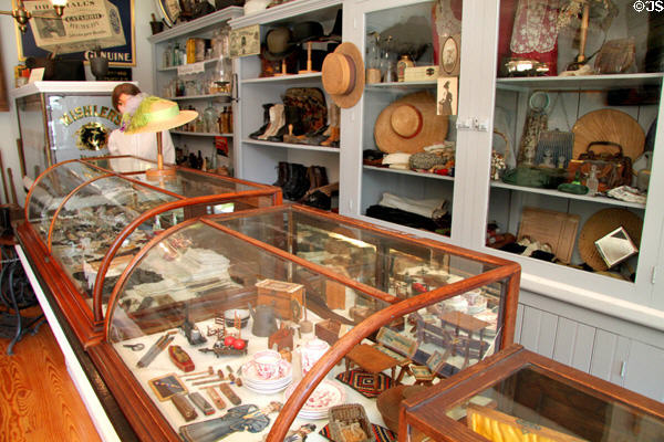 Display of goods in General Store at Milan Historical Museum. Milan, OH.