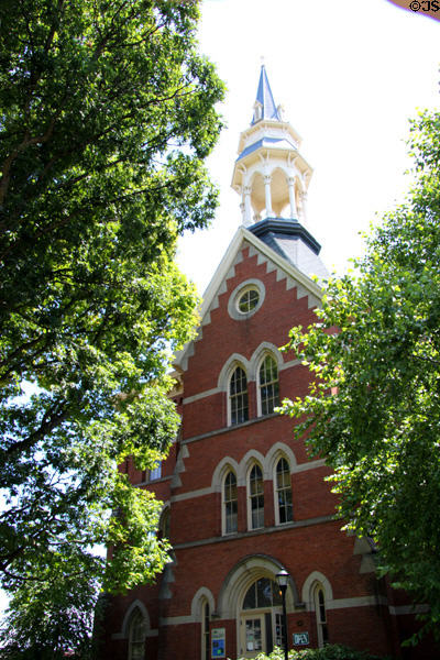 Union Center for the Arts (1874) (39 South Main St.) (was Oberlin's public school). Oberlin, OH. Style: Victorian Gothic. Architect: Walter Blythe.