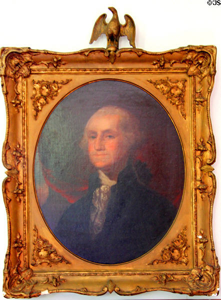 Portrait of George Washington in Little Red Schoolhouse at Oberlin Heritage Center. Oberlin, OH.