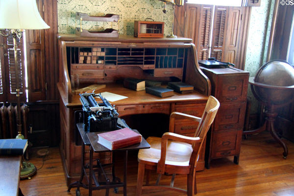 Pigeon hole desk in Jewett House at Oberlin Heritage Center. Oberlin, OH.