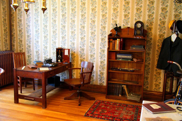 Upstairs room let to student boarders in Jewett House at Oberlin Heritage Center. Oberlin, OH.