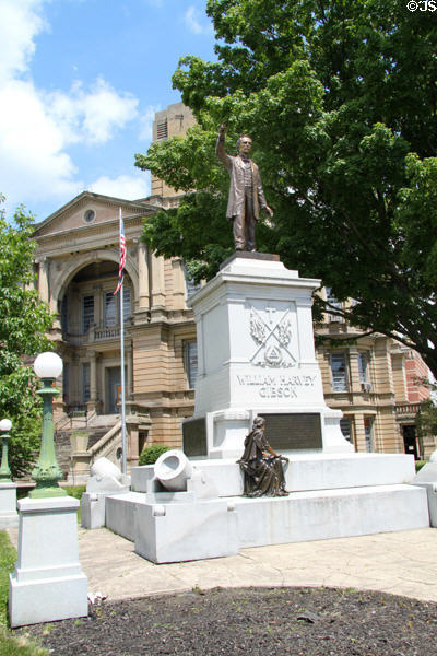William Harvey Gibson Monument (1906) by James B. King (at Seneca County Courthouse). Tiffin, OH.