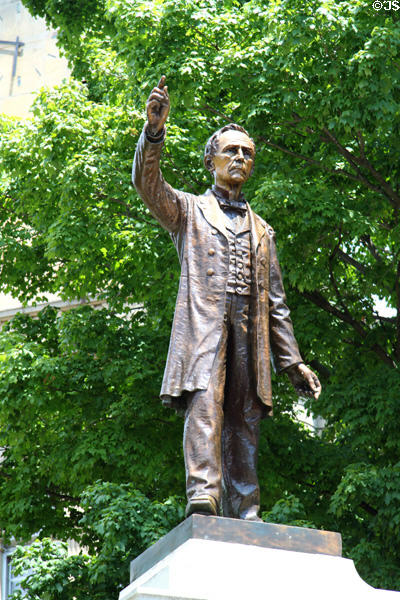 Civil War Union Brevet Brigadier General William Harvey Gibson (1821-94) statue (1906). Tiffin, OH.