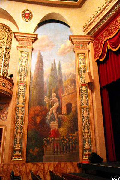 Auditorium mural of Ritz Theatre. Tiffin, OH.