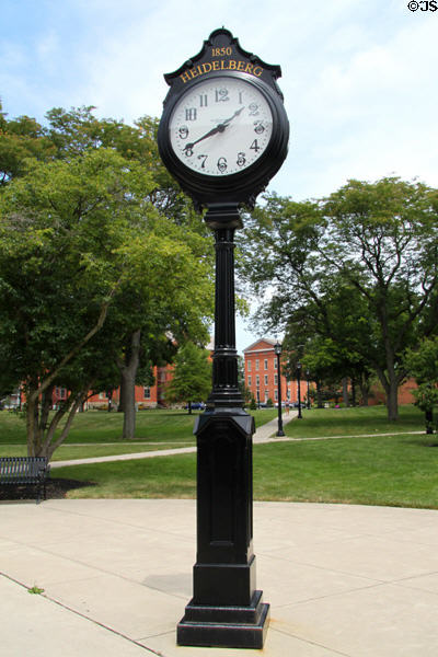 Clock (1850) on Heidelberg University campus. Tiffin, OH.