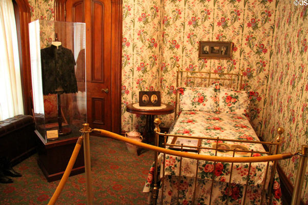 Bedroom at Ida Saxton McKinley Historic House. Canton, OH.
