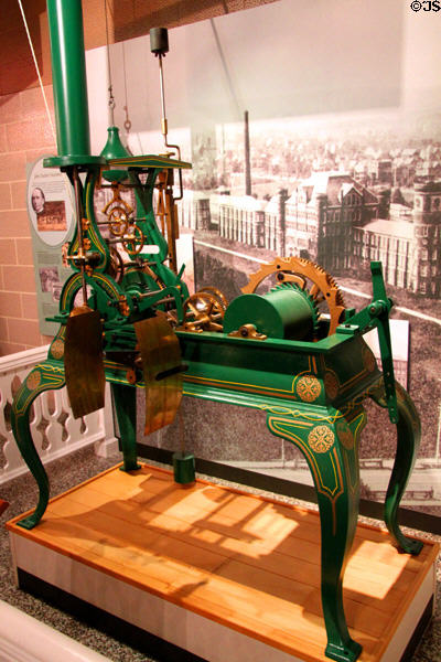 E. Howard Tower Clock Movement (c1886) made in Boston MA & installed in Hampden Watch Co. in Canton at McKinley Presidential Library & Museum. Canton, OH.
