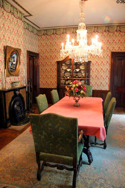 Dining room at Hower House. Akron, OH.