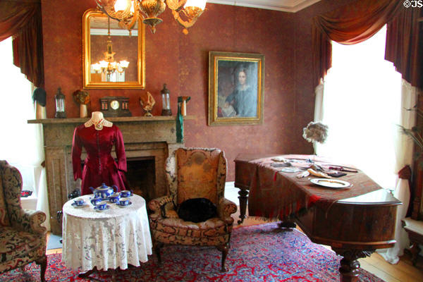 Parlor at Col. Simon Perkins Stone Mansion. Akron, OH.