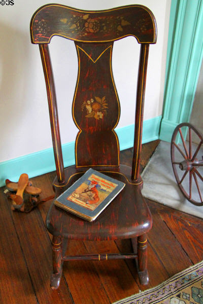 Child's rocking chair at Sherwood-Davidson House. Newark, OH.