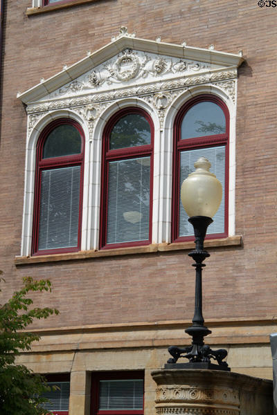 Detail of East Liverpool Carnegie Public Library (1900). East Liverpool, OH.